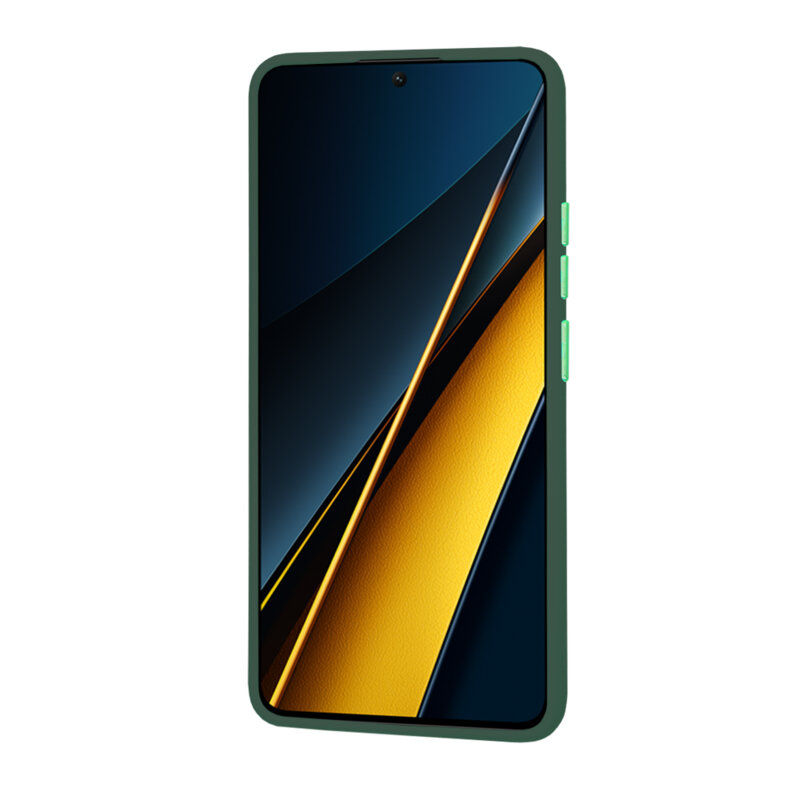 Husa Xiaomi Poco X6 Pro Techsuit HaloFrost Series, verde inchis