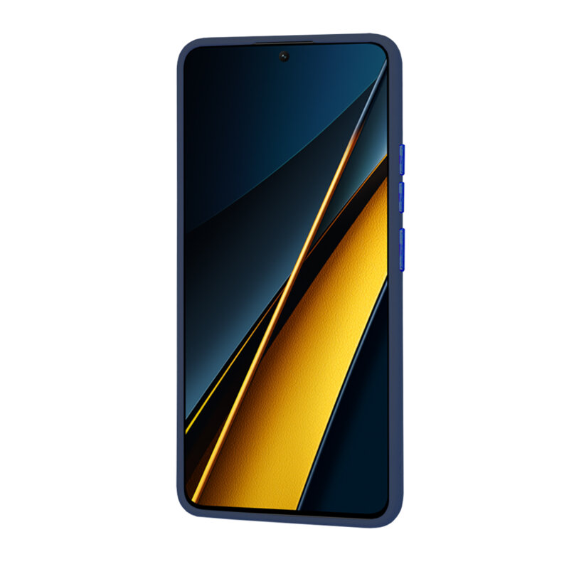 Husa Xiaomi Poco X6 Pro Techsuit HaloFrost Series, bleumarin