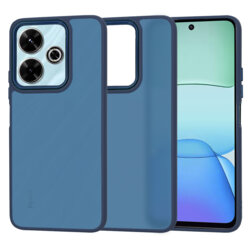 Husa Xiaomi Poco M6 4G Techsuit HaloFrost Series, bleumarin