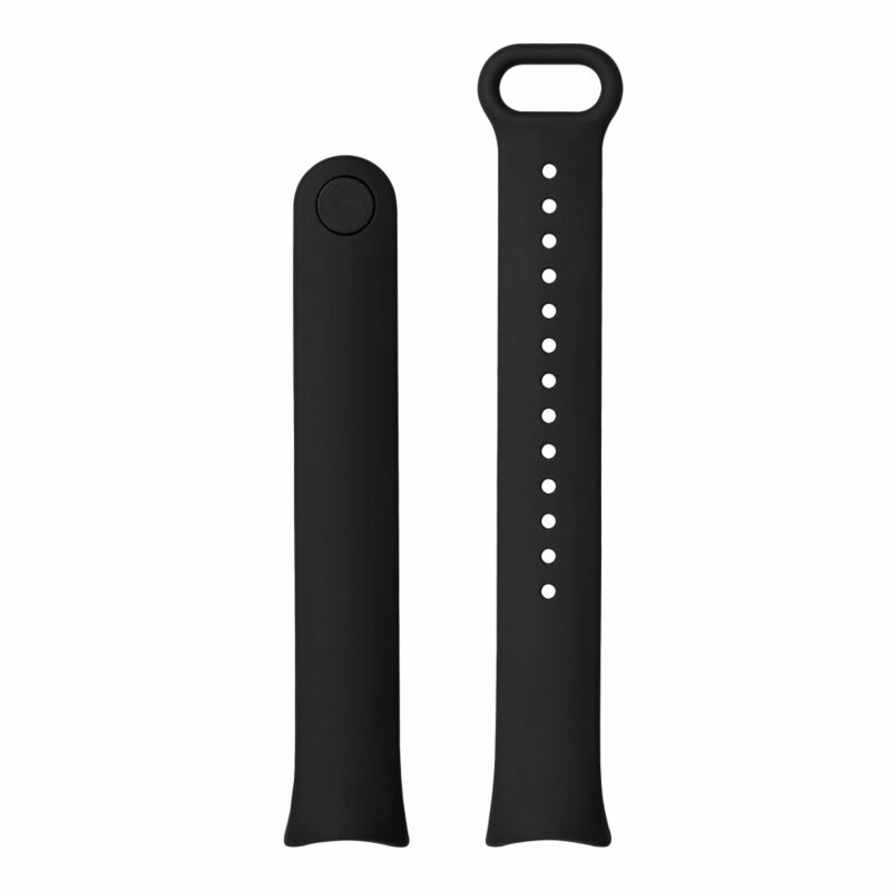 Curea Xiaomi Mi Band 8 NFC Fixed Silicone Strap, negru