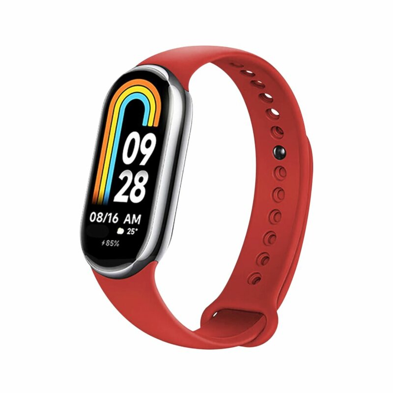 Curea Xiaomi Mi Band 8 NFC Fixed Silicone Strap, rosu