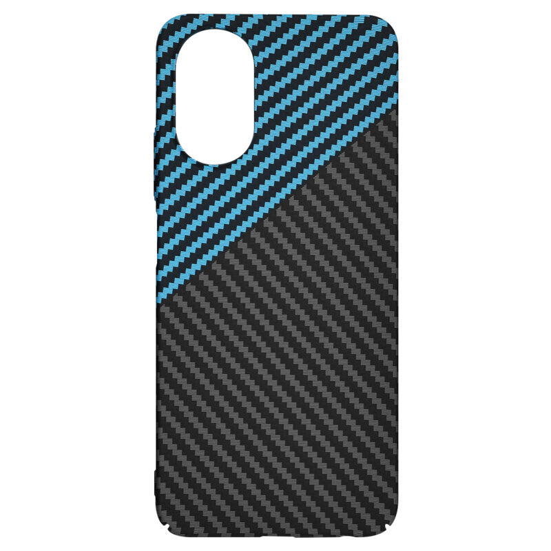 Husa Oppo A18 Techsuit Carbonite FiberShell, bleu