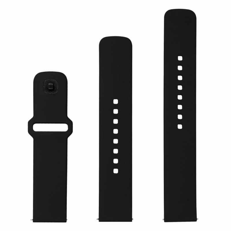 Curea Samsung Galaxy Watch4 40mm Fixed Silicone Sporty Strap Set, negru