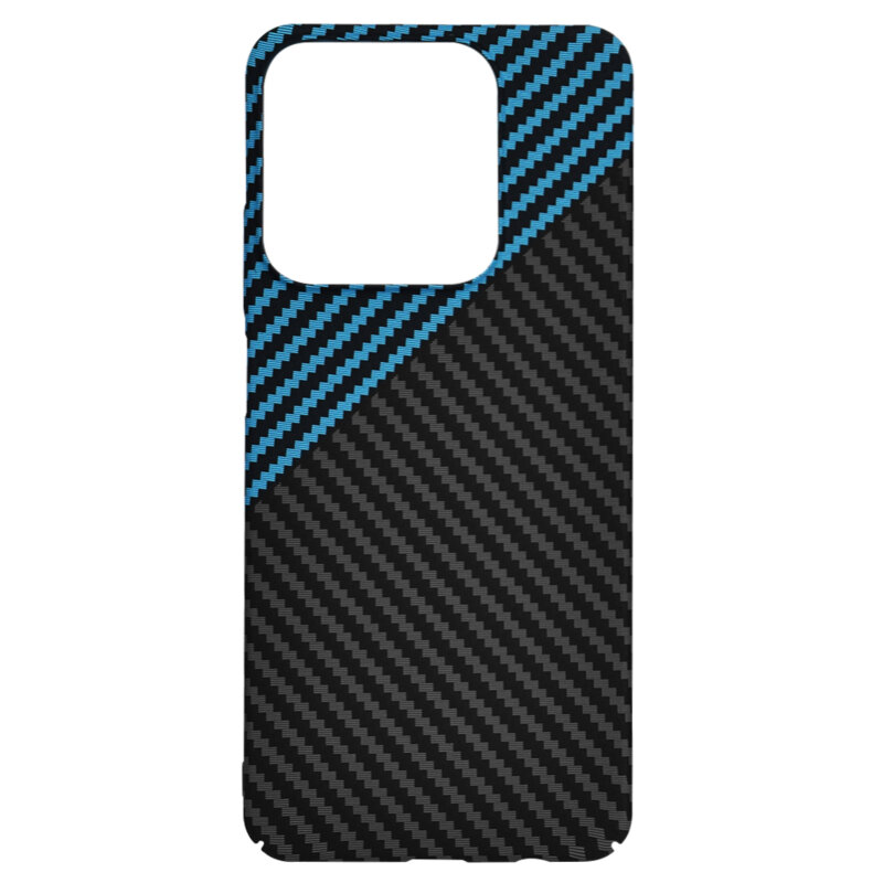 Husa Realme C63 Techsuit Carbonite FiberShell, bleu