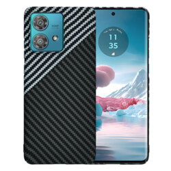 Husa Motorola Edge 40 Neo Techsuit Carbonite FiberShell, gri
