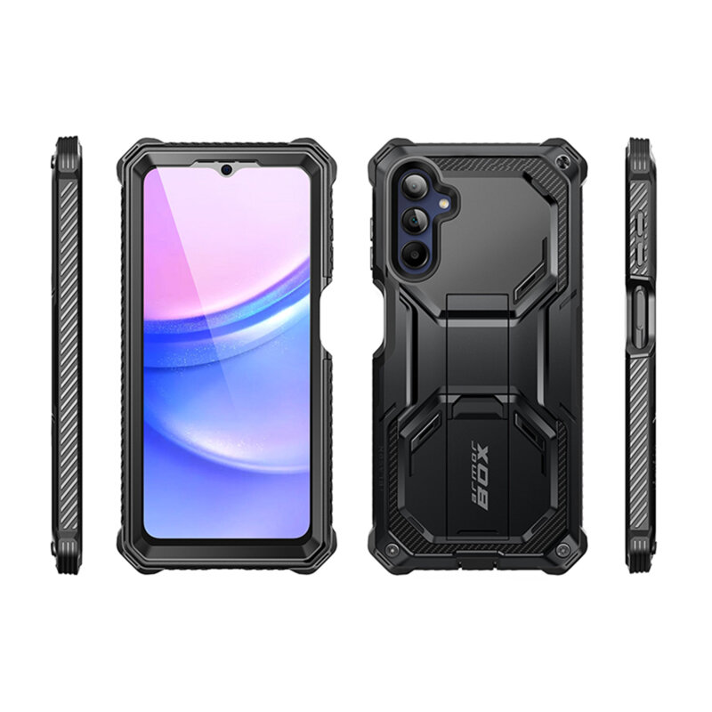 [Pachet 360°] Husa + folie Samsung Galaxy A16 5G I-Blason Armorbox, negru