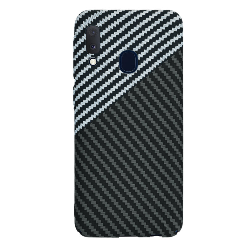 Husa Samsung Galaxy A20e Techsuit Carbonite FiberShell, gri