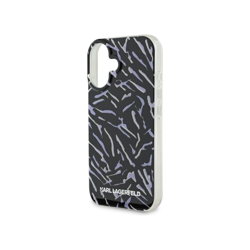 Husa iPhone 16 Plus Karl Lagerfeld Hardcase, Zebra With Cord, mov, KLHCP16MHZBPKCCU