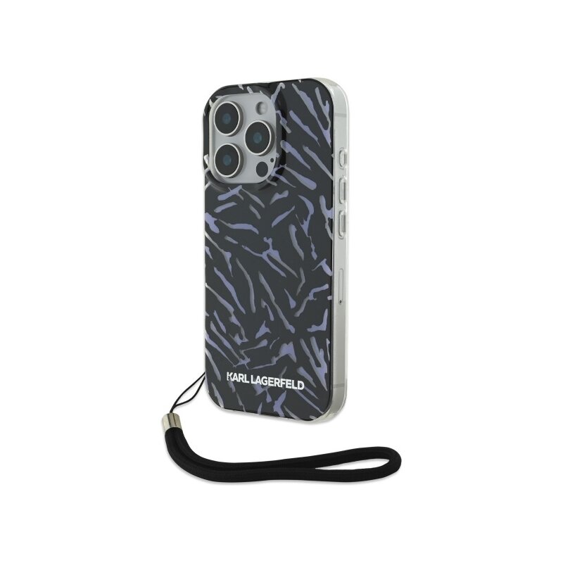 Husa iPhone 16 Pro Max Karl Lagerfeld Hardcase, Zebra With Cord, mov, KLHCP16XHZBPKCCU