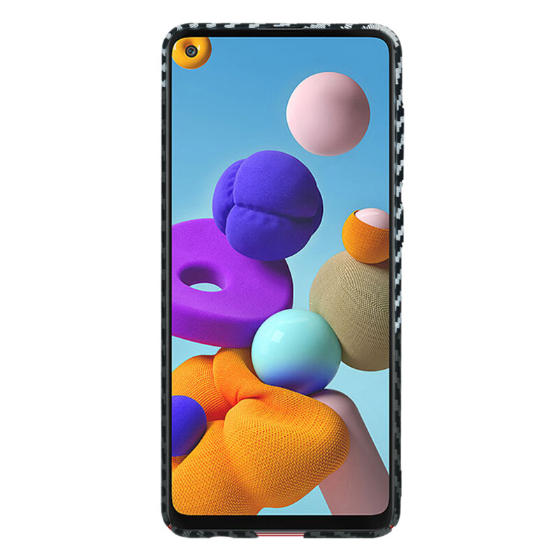 Husa Samsung Galaxy A21s Techsuit Carbonite FiberShell, gri
