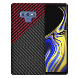Husa Samsung Galaxy Note 9 Techsuit Carbonite FiberShell, rosu inchis
