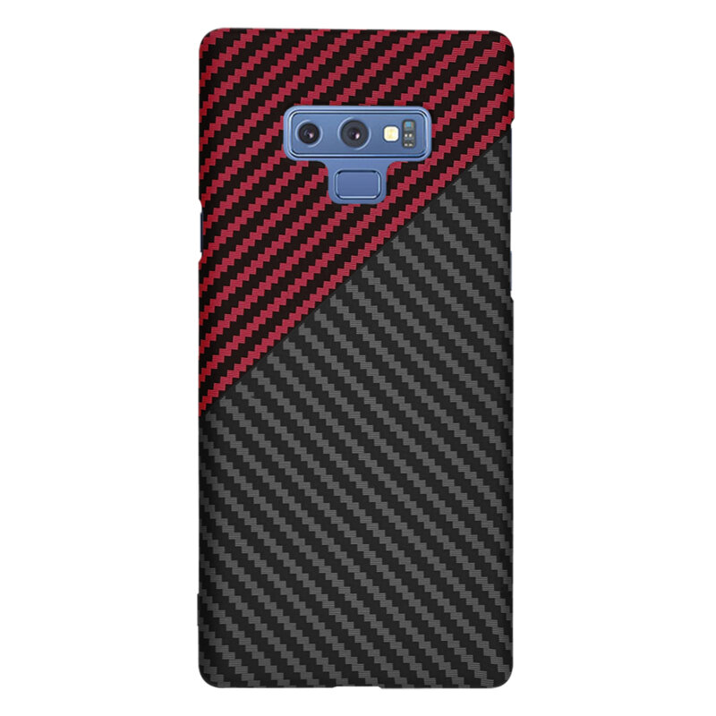 Husa Samsung Galaxy Note 9 Techsuit Carbonite FiberShell, rosu inchis