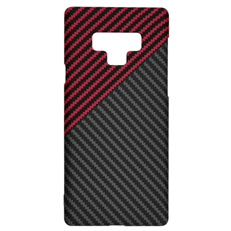 Husa Samsung Galaxy Note 9 Techsuit Carbonite FiberShell, rosu inchis