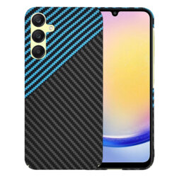 Husa Samsung Galaxy A25 5G Techsuit Carbonite FiberShell, bleu