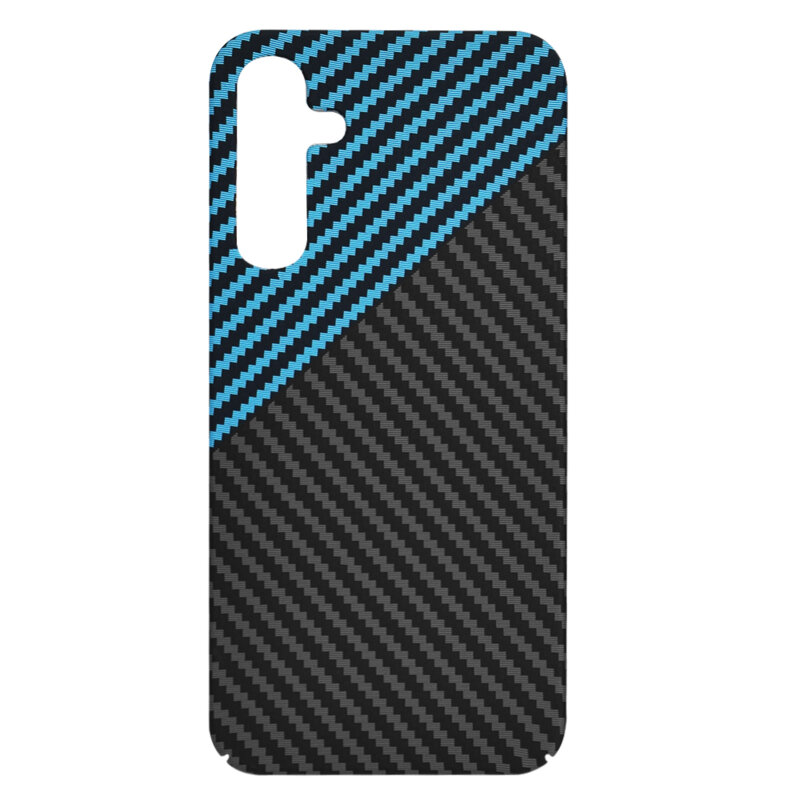 Husa Samsung Galaxy A25 5G Techsuit Carbonite FiberShell, bleu