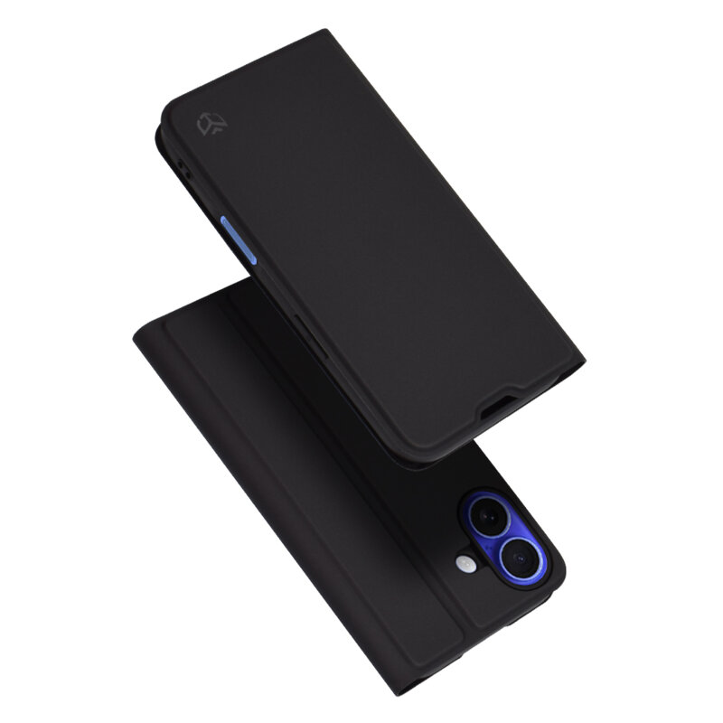 Husa iPhone 16 Techsuit Magskin Book, negru
