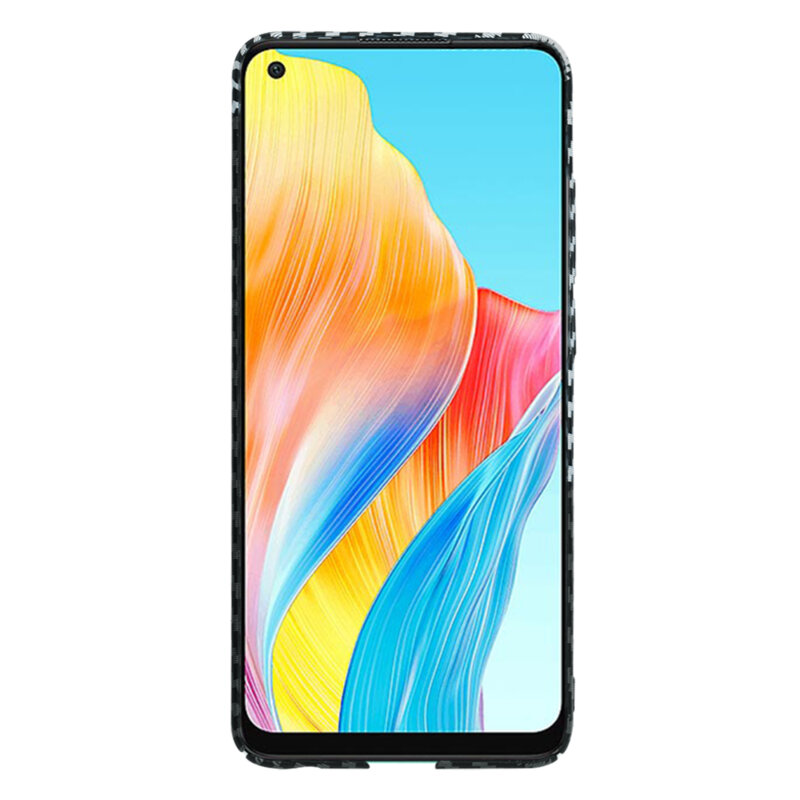 Husa Oppo A78 4G Techsuit Carbonite FiberShell, gri