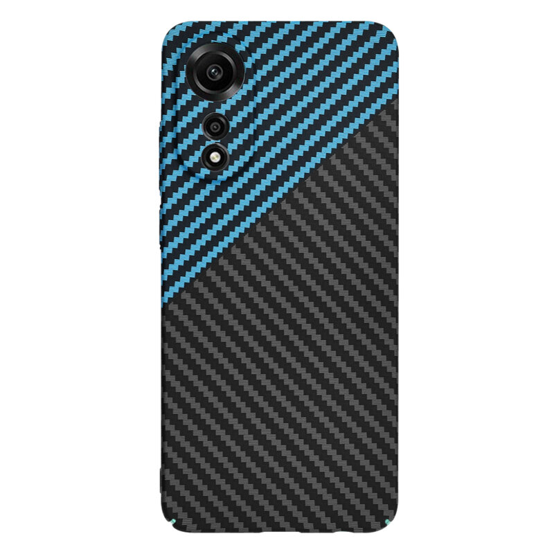Husa Oppo A78 4G Techsuit Carbonite FiberShell, bleu