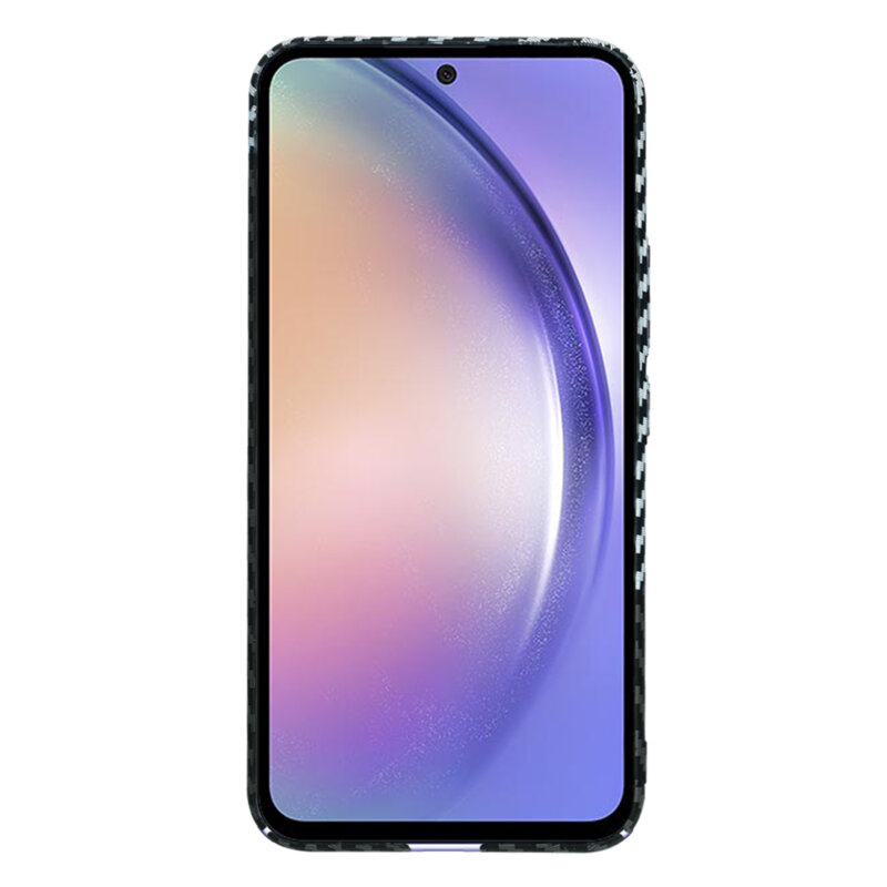 Husa Samsung Galaxy A54 Techsuit Carbonite FiberShell, gri