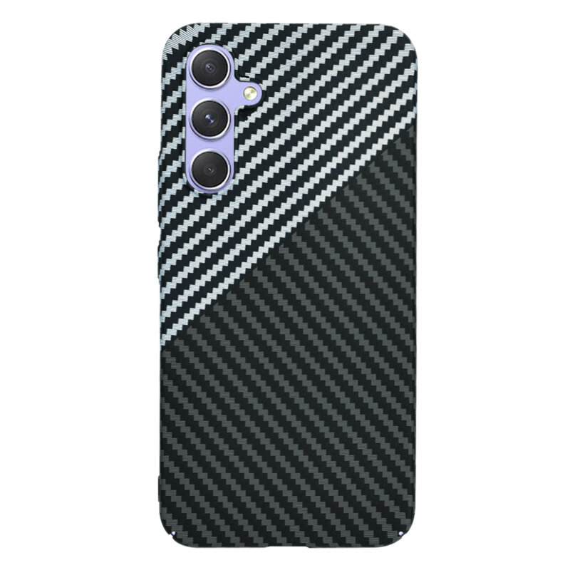 Husa Samsung Galaxy A54 Techsuit Carbonite FiberShell, gri