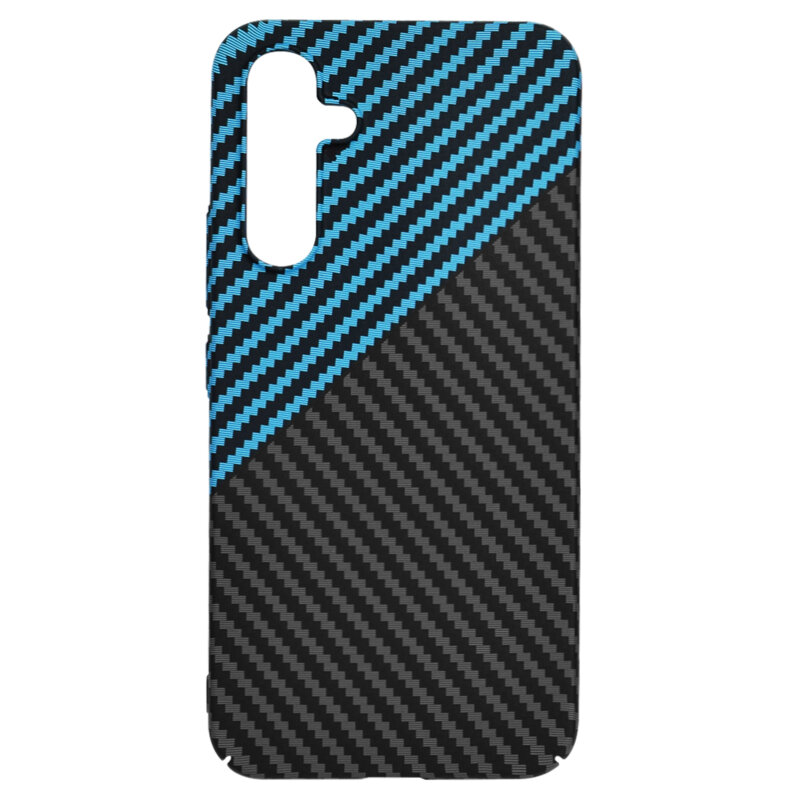 Husa Samsung Galaxy A54 Techsuit Carbonite FiberShell, bleu