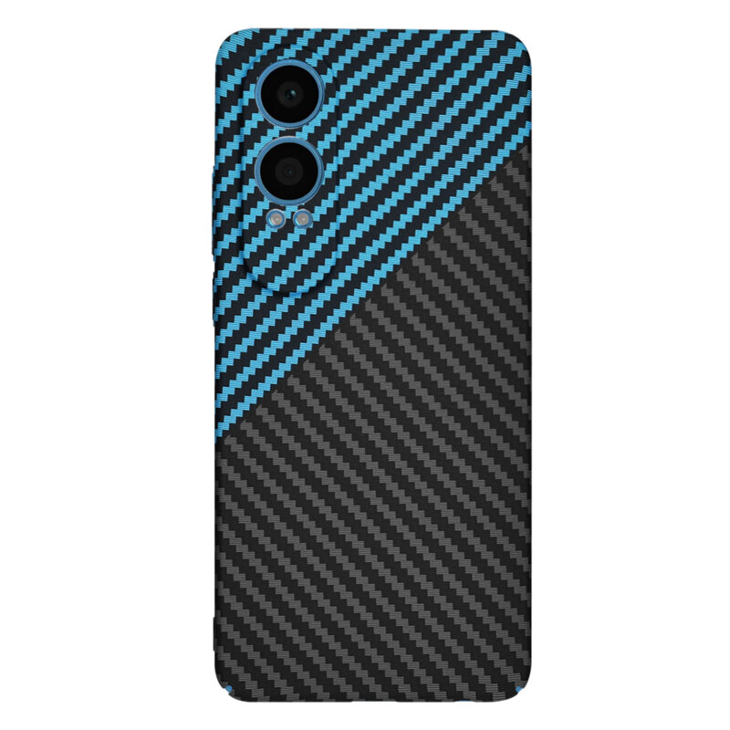 Husa OnePlus Nord CE4 Lite Techsuit Carbonite FiberShell, bleu