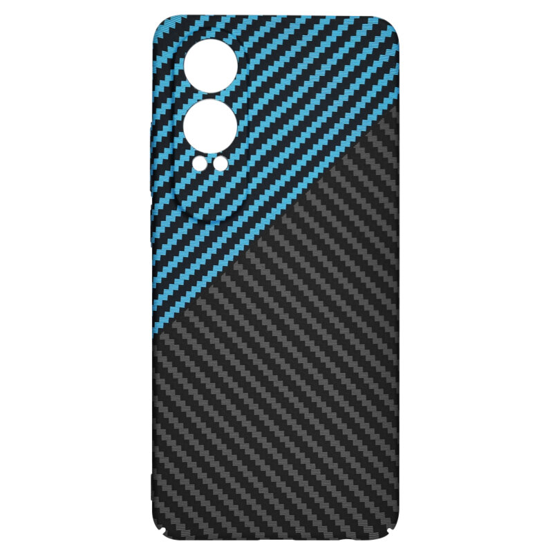 Husa OnePlus Nord CE4 Lite Techsuit Carbonite FiberShell, bleu