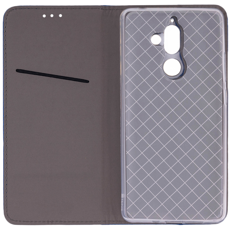 Husa Smart Book Nokia 7 Plus Flip Albastru