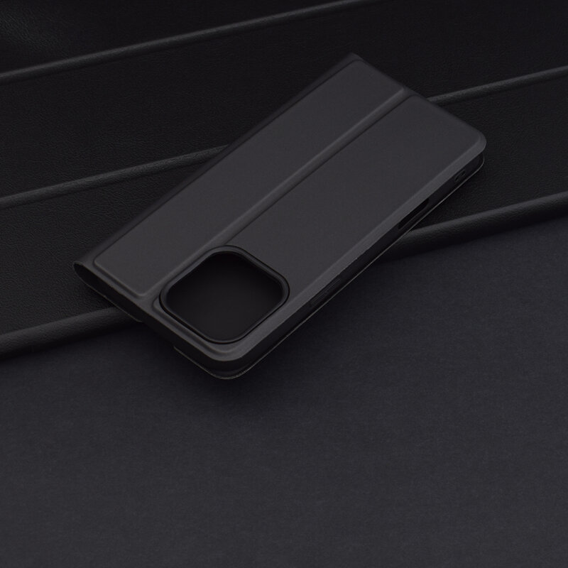 Husa iPhone 16 Pro Max Techsuit Magskin Book, negru