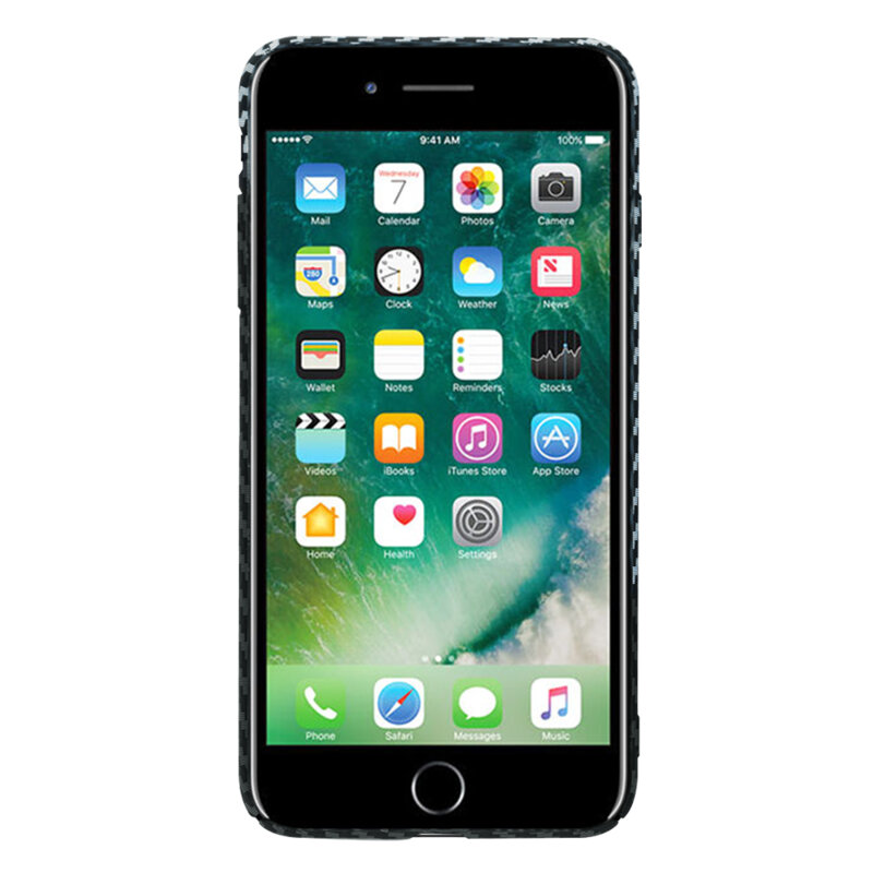 Husa iPhone 7 Plus Techsuit Carbonite FiberShell, gri
