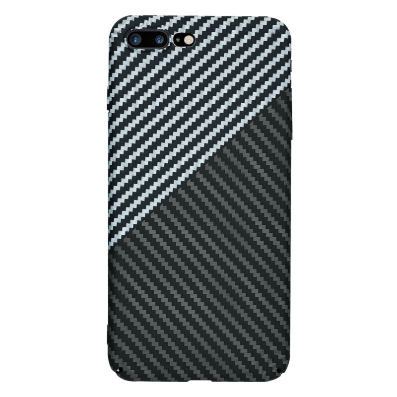 Husa iPhone 7 Plus Techsuit Carbonite FiberShell, gri