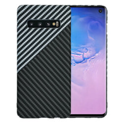 Husa Samsung Galaxy S10 Techsuit Carbonite FiberShell, gri
