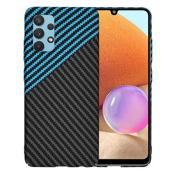Husa Samsung Galaxy A32 4G Techsuit Carbonite FiberShell, bleu