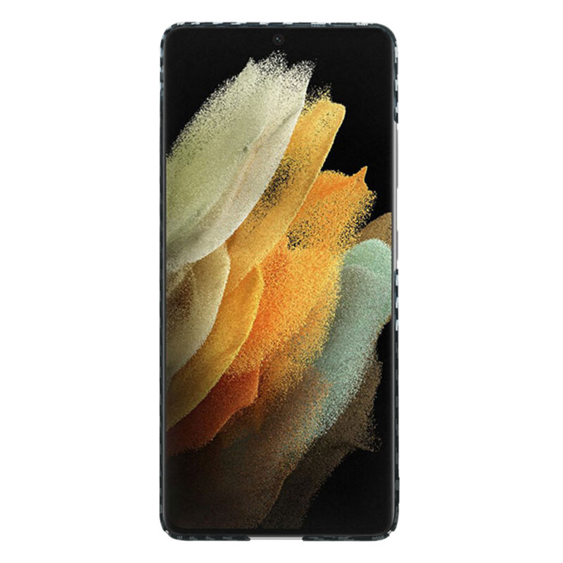Husa Samsung Galaxy S21 Ultra 5G Techsuit Carbonite FiberShell, gri