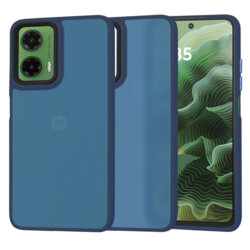 Husa Motorola Moto G35 Techsuit HaloFrost Series, bleumarin