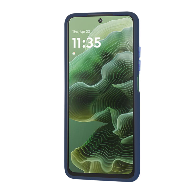 Husa Motorola Moto G35 Techsuit HaloFrost Series, bleumarin