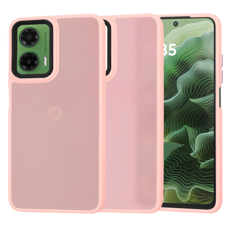 Husa Motorola Moto G35 Techsuit HaloFrost Series, roz