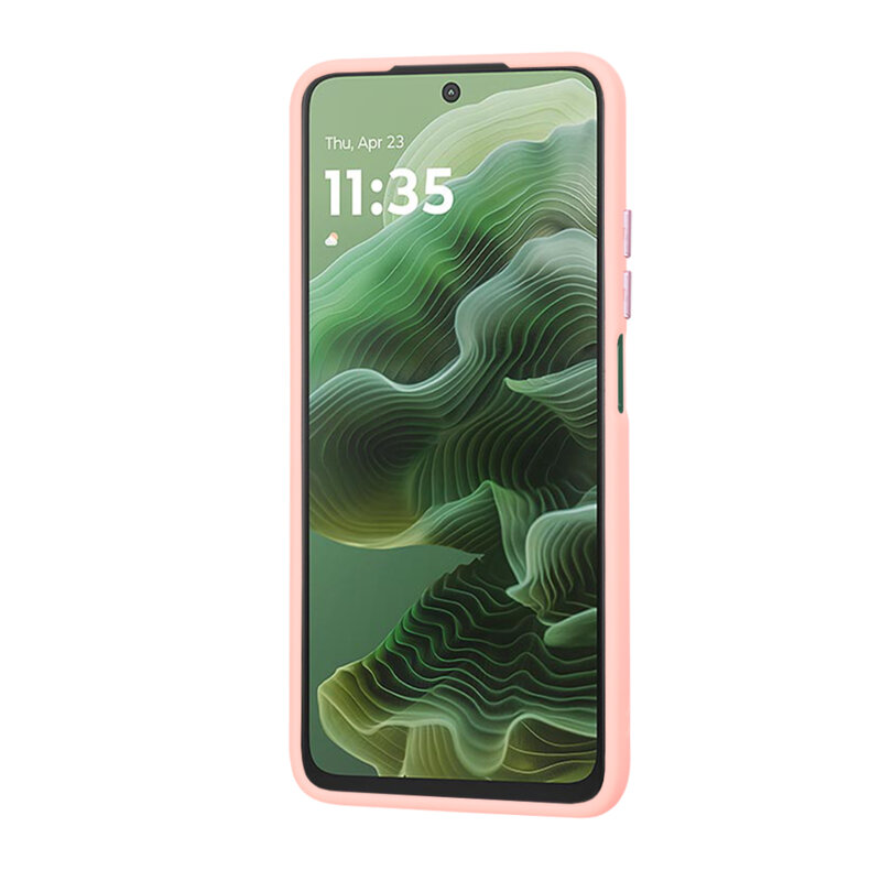 Husa Motorola Moto G35 Techsuit HaloFrost Series, roz