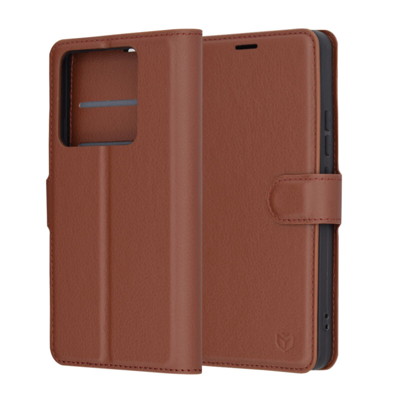 Husa Xiaomi 14T Pro Techsuit Leather Folio, maro