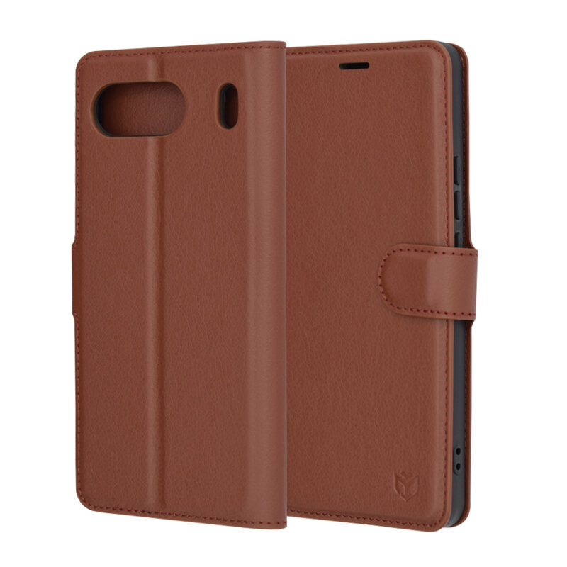 Husa OnePlus Nord 4 Techsuit Leather Folio, maro