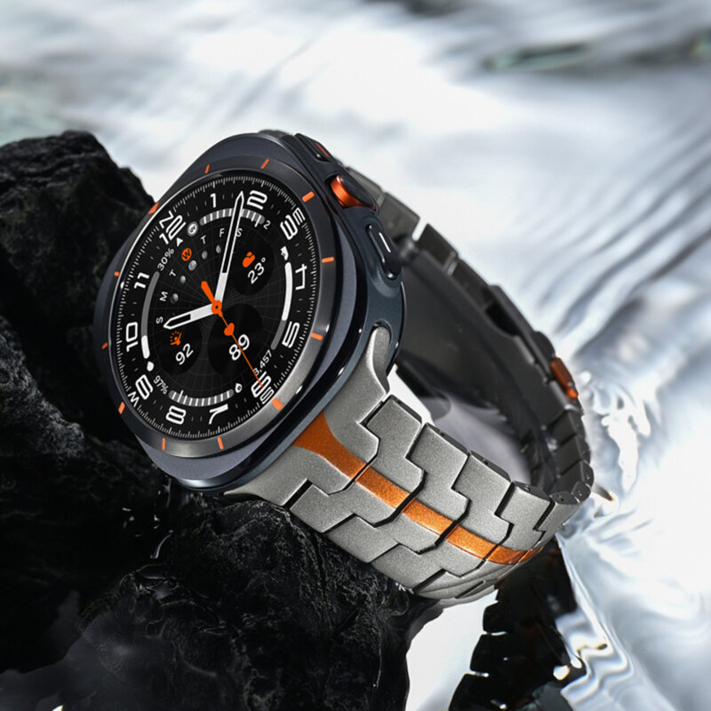 Curea Samsung Galaxy Watch Ultra 47mm Techsuit, fumuriu, W063