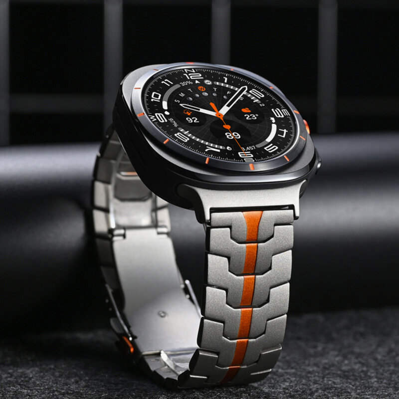 Curea Samsung Galaxy Watch Ultra 47mm Techsuit, argintiu, W063