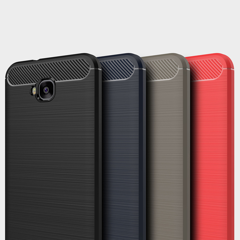 Husa Asus Zenfone 4 Selfie ZD553KL TPU Carbon Albastru