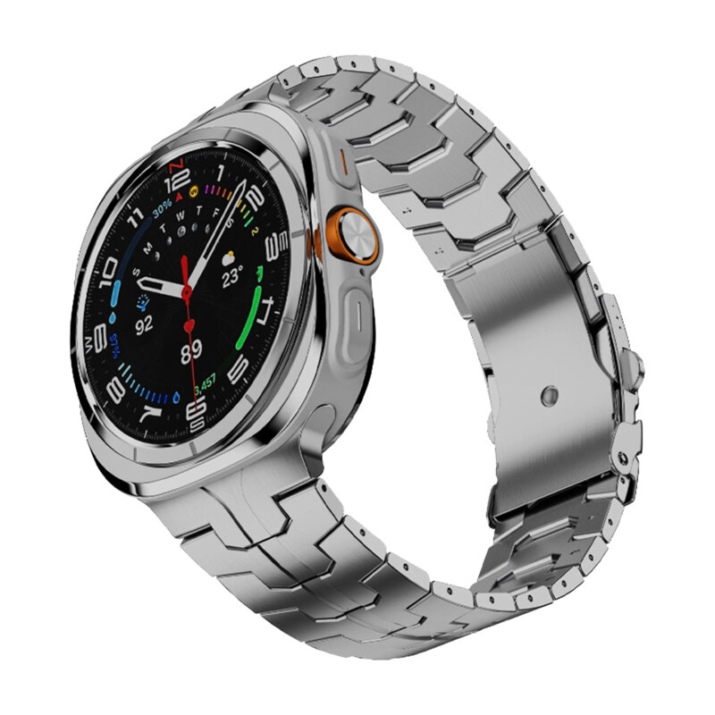 Curea Samsung Galaxy Watch Ultra 47mm Techsuit, argintiu, W063