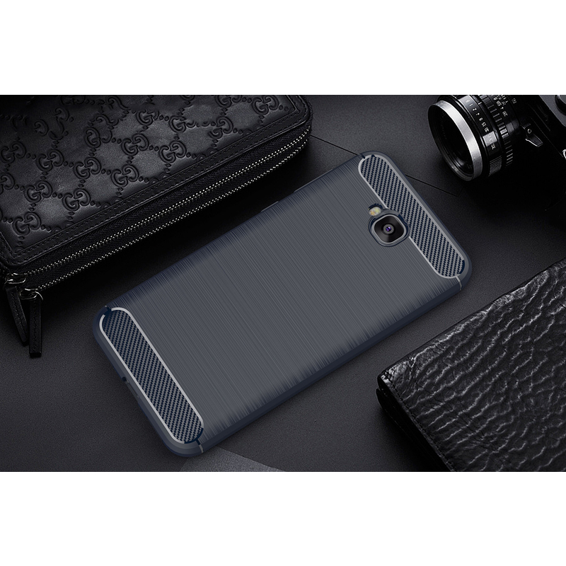 Husa Asus Zenfone 4 Selfie ZD553KL TPU Carbon Albastru
