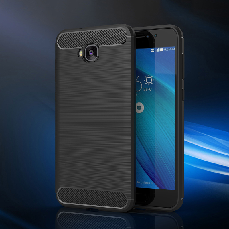 Husa Asus Zenfone 4 Selfie ZD553KL TPU Carbon Negru
