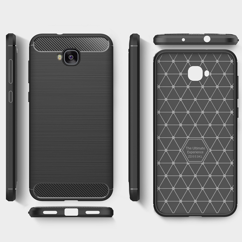 Husa Asus Zenfone 4 Selfie ZD553KL TPU Carbon Negru