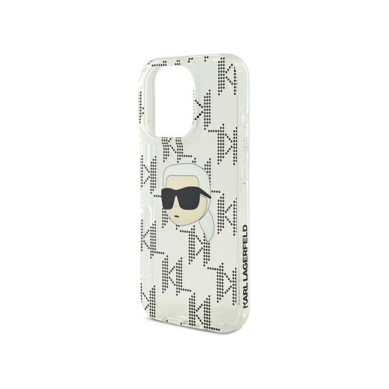 Husa iPhone 16 Pro Karl Lagerfeld IML Luxury Electroplated, Karl Head, transparent, KLHCP16LHKLPKHT