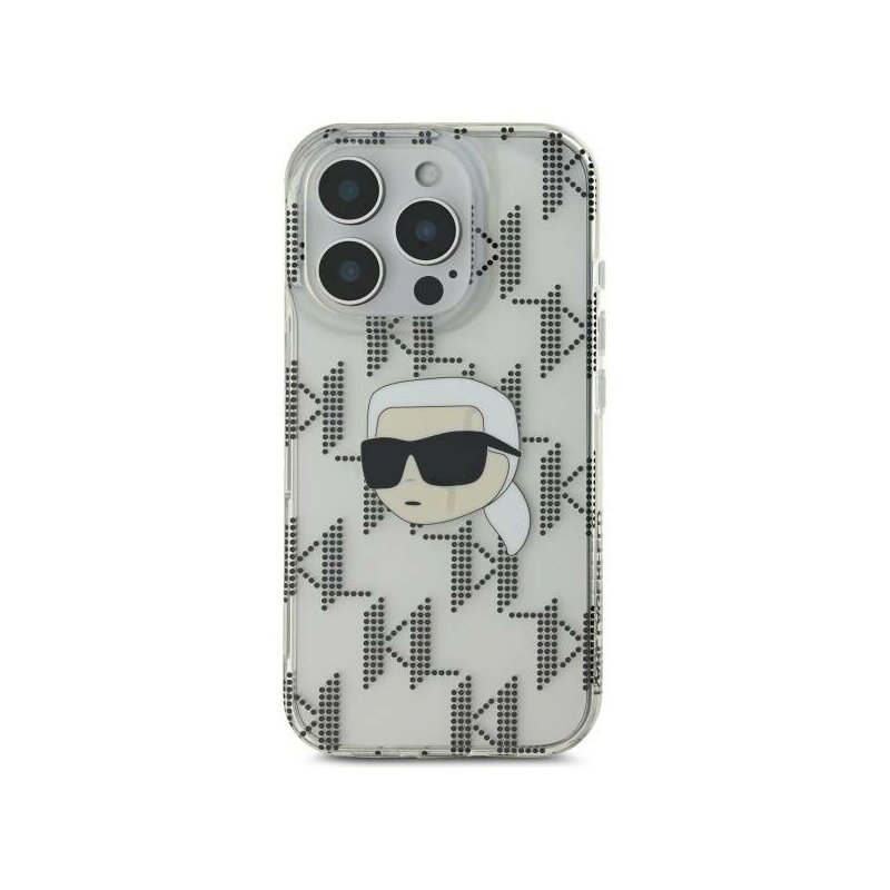 Husa iPhone 16 Pro Karl Lagerfeld IML Luxury Electroplated, Karl Head, transparent, KLHCP16LHKLPKHT