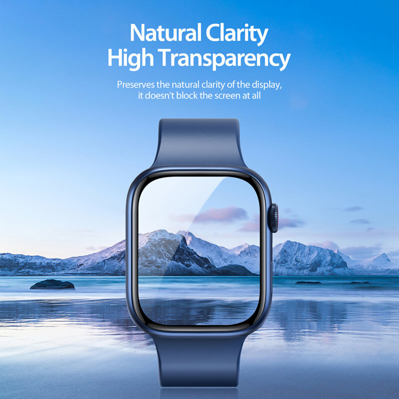 [Pachet 2x] Folie Apple Watch 5 44mm Dux Ducis Pmma Screen Protector Series, negru